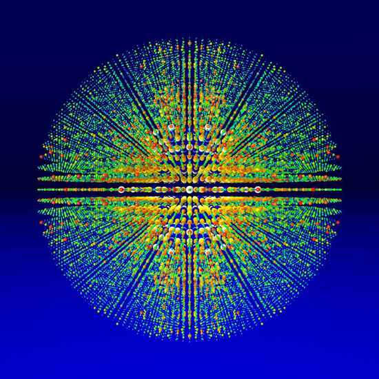 Three dimensional diffraction pattern from the photosystem I protein complex
